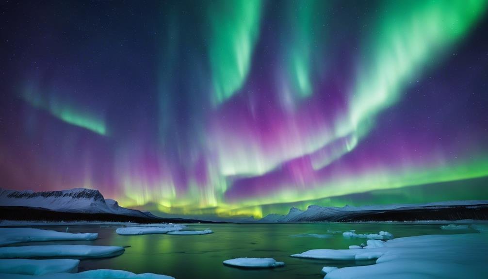 aurora borealis in hemispheres