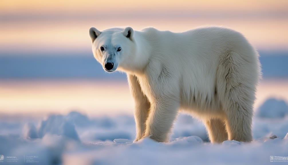 Polar Bear on the Arctic Ice - Endangered Species