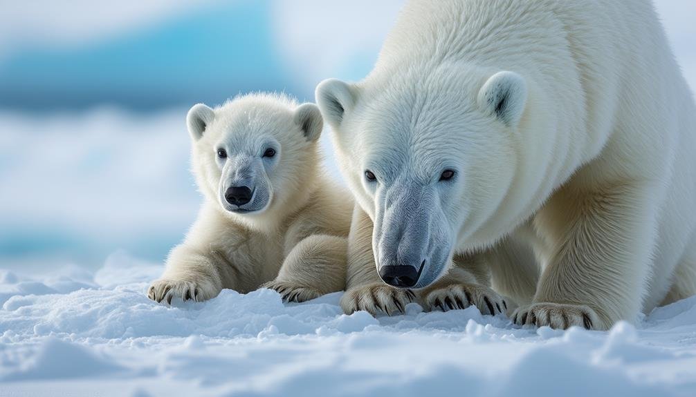 Surviving Arctic Winter: Polar Bear Cub Behaviors