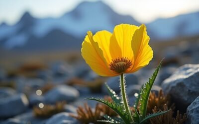 Yellow Arctic Poppy (Papaver Lapponicum)