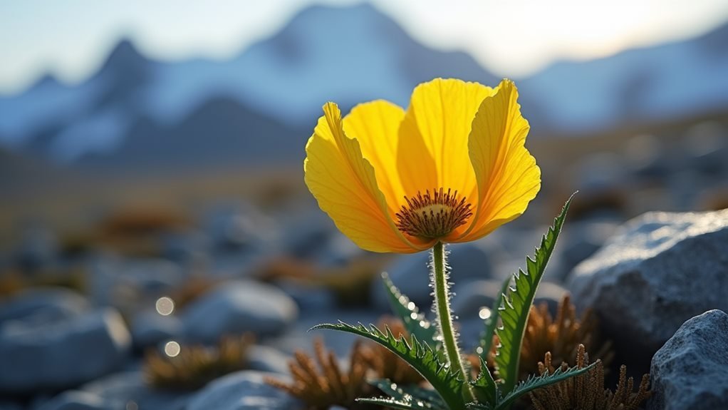 Yellow Arctic Poppy (Papaver Lapponicum)