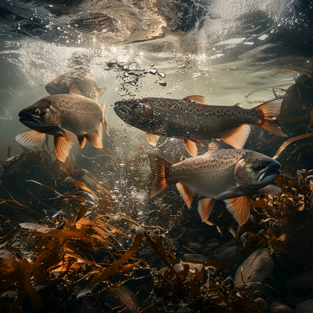 Arctic Char Swimming in the Arctic Waters 1