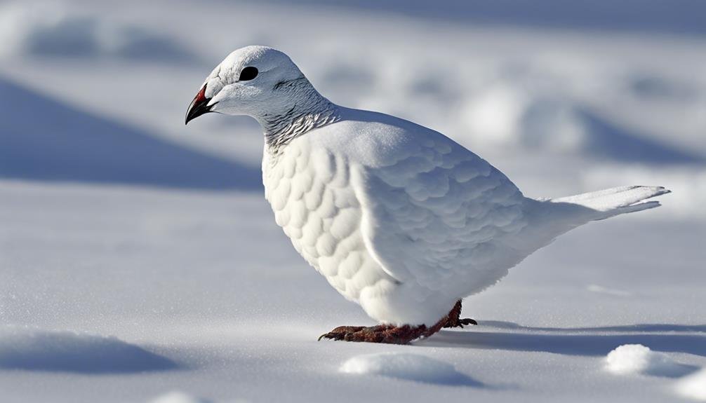 arctic bird with camouflage