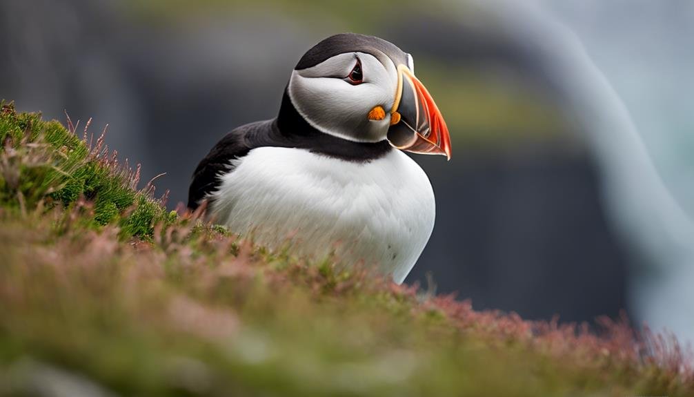 colorful seabird of iceland