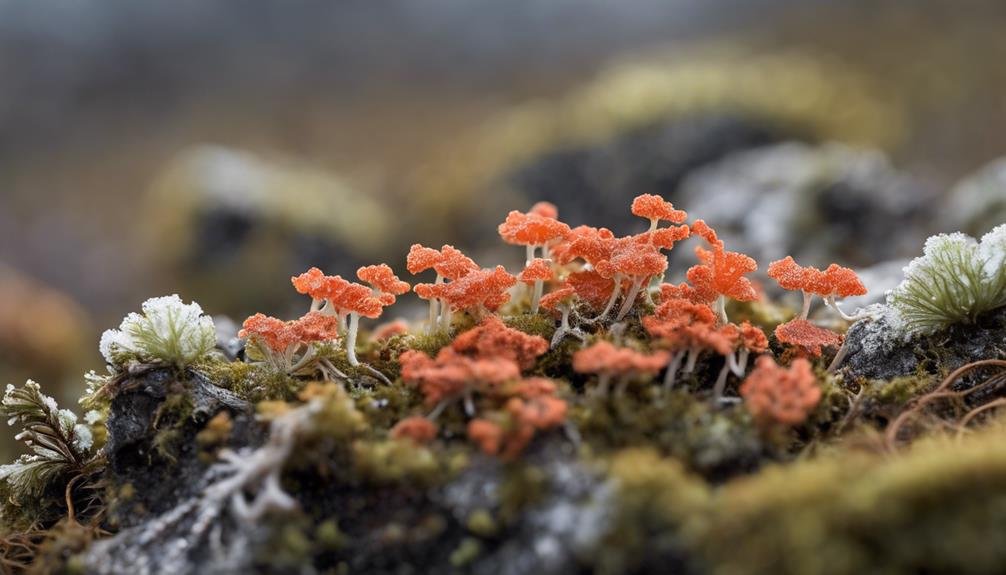 fruticose lichen growth form