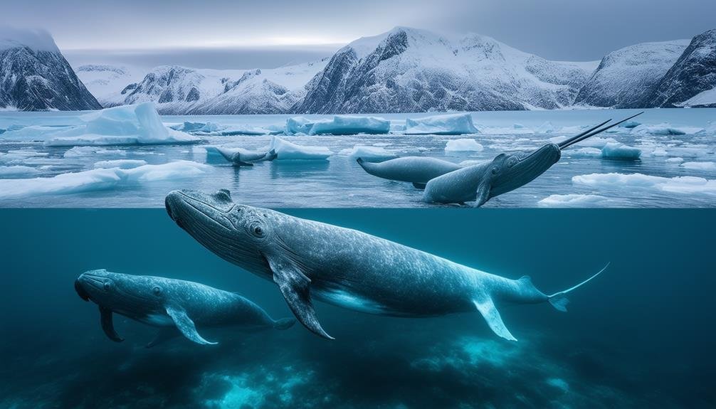 narwhals in arctic conservation